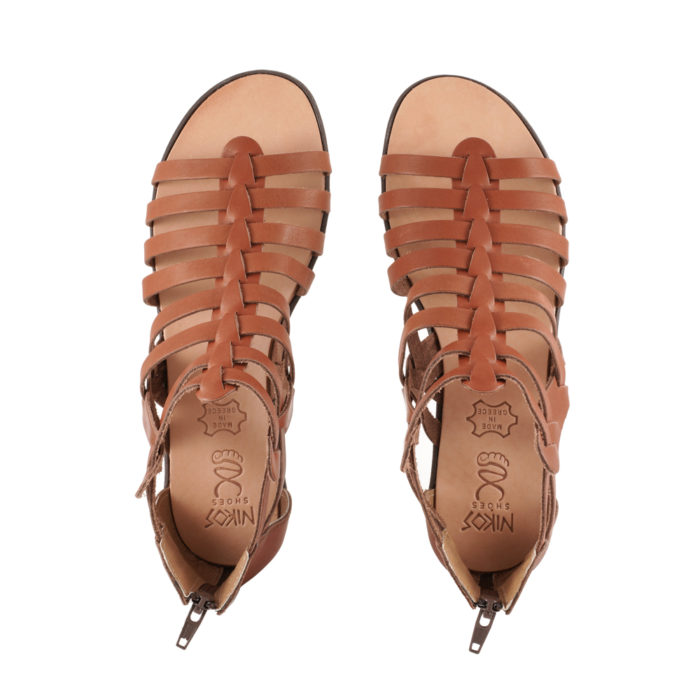 Gladiator Sandals with Low Heels Euterpe (405) 4
