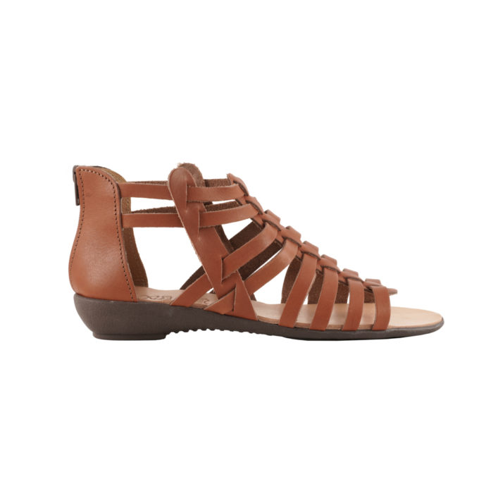 Gladiator Sandals with Low Heels Euterpe (405) 1
